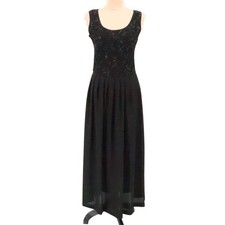 Vtg Jessica Howard Textured Jacket Maxi Dress Set Evening Formal NYE 90s Size 6