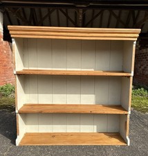 Antique Pine Shelves Dresser Top Kitchen Pantry Larder Housekeep Shelves