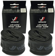 Pair of Vittoria MTB Bike Ultralite 26 x 1.1-1.5 Hybrid Inner Tube 36mm Presta