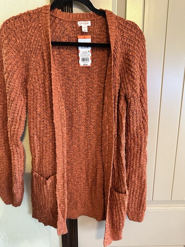 Cat & Jack Strickjacke Pullover Mädchen Gr. XL (14/16) rostfarben