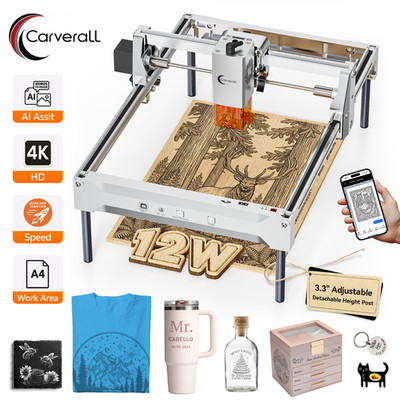 K15Pro 12W Diode Laser Engraving Machine for Wood Acrylic Cutting & Etching