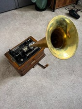 Edison Standard Phonograph Modell C mit Horn - voll funktionsfähig