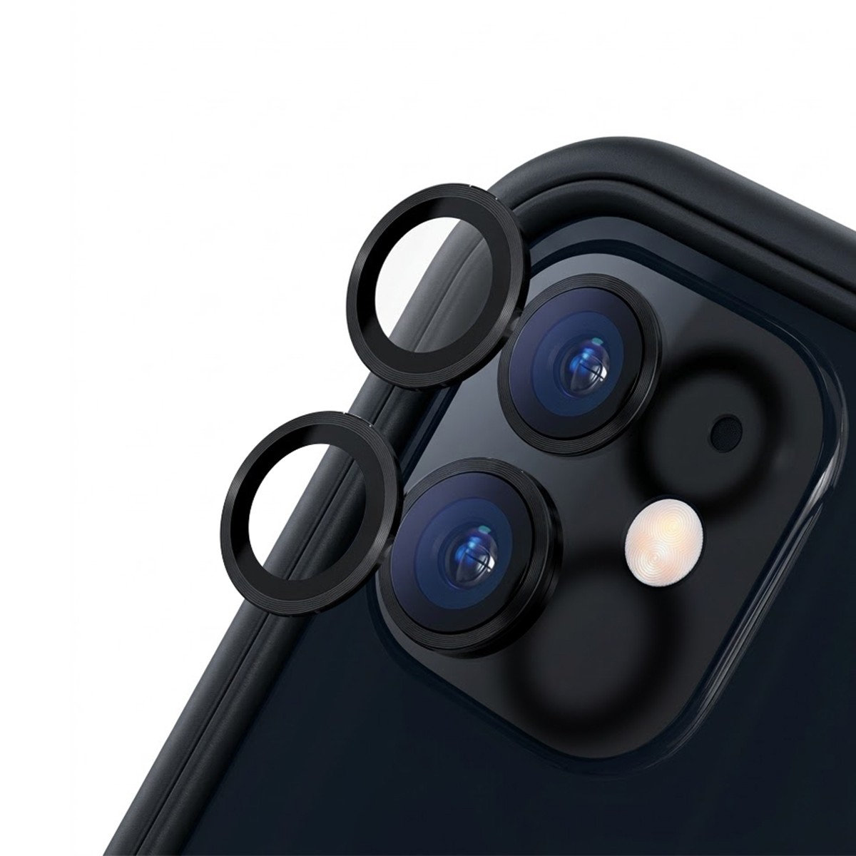 Protection objectif photo iPhone 12 et 11 en verre trempé anti-rayures transparent