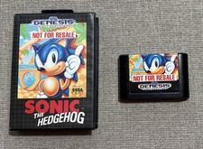 Sonic the Hedgehog (Sega Genesis, 1991) No Manual RARE AUTHENTIC Cartridge Case