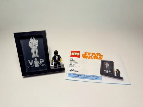 Lego #5005747 Star Wars Black VIP Card Frame, Used, EX Condition, 100% Complete