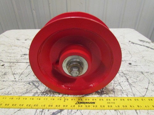 10"X2-1/2" Ductile Steel Double Flange Track Wheel Caster Tapered Bearings