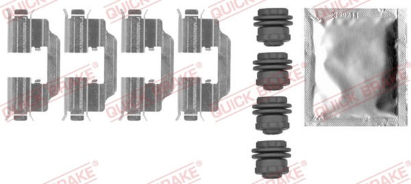 ZubehöRsatz Scheibenbremsbelag Quick Brake 109-0012 FüR Opel Corsa X15 Mokka J13-image