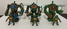 TMNT Teenage Mutant Ninja Turtles 1996 Muta Force Mech Suit Lot of 3 with Smalls