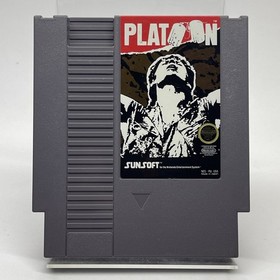Platoon (Nintendo NES, 1988) Authentic Cart & Manual Tested Working Good Cond