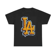 LA Los Angeles Graphic T Shirt Retro Wax Dabs 420 Drip Unisex Heavy Cotton Tee