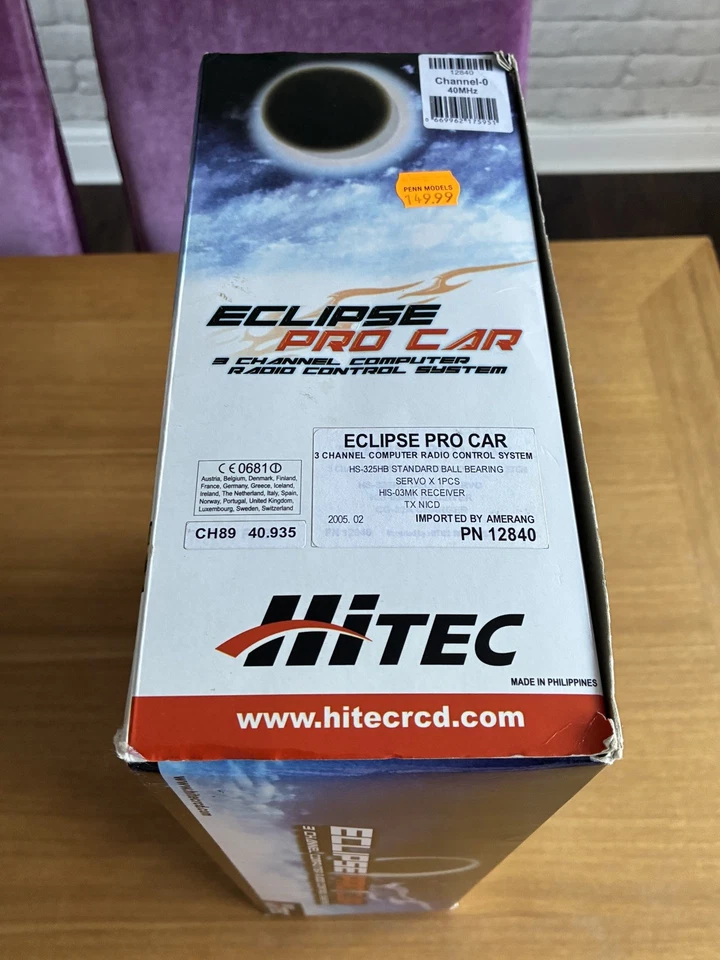 HiTec Eclipse Pro Car - 3 Channel Computer Radio Control System - New & Boxed - Image 2 of 4