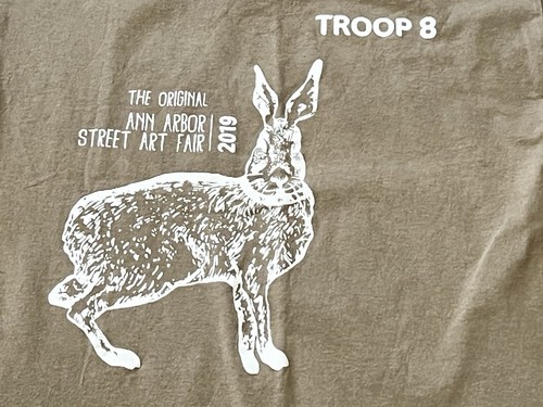 The Original Ann Arbor Street Art Fair 2019 Mens Women's Medium Brown T Shirt