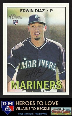 2016 Topps Heritage Edwin Diaz #559 Seattle Mariners RC