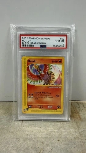 Pokemon Ho-Oh Pokemon Center NY New York Black Star Promo 52 2002 PSA 10
