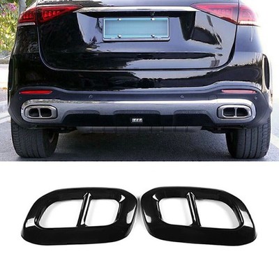 Black Exhaust Muffler Pipe Tailpipe Cover For Benz GLC GLE GLS X253 W167 20