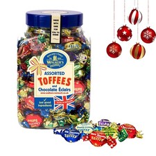Assorted toffee & Chocolates Jar 1.25Kg Free Delivery Traditional UK imported
