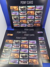 100 FOREVER FIRST CLASS LETTER STAMPS PONY CARS MNH 2022 PANE MUSTANG CAMARO