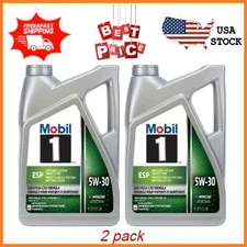 (2 pack) Mobil 1 ESP European Car Formula Full Synthetic Motor Oil 5W-30 5 Quart