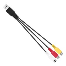 USB to 3RCA Cable USB Female to 3 Rgb Video AV Composite Adapter Converter7895