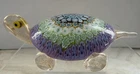 Vintage Murano Millefiori Glass Turtle Figurine - 24k Gold Leaf Inclusions Italy