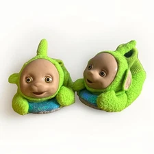Vintage Teletubbies DIPSY Green Toddler Slippers Costume 1999 Age 2-4 Medium