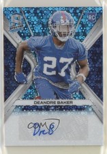 2019 Panini Spectra Rookie Neon Blue Prizm 83/99 Deandre Baker #RA-DB Auto 9su