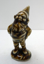 VINTAGE LUCKY LEPRECHAUN GNOME CERAMIC POTTERY STATUE FIGURINE