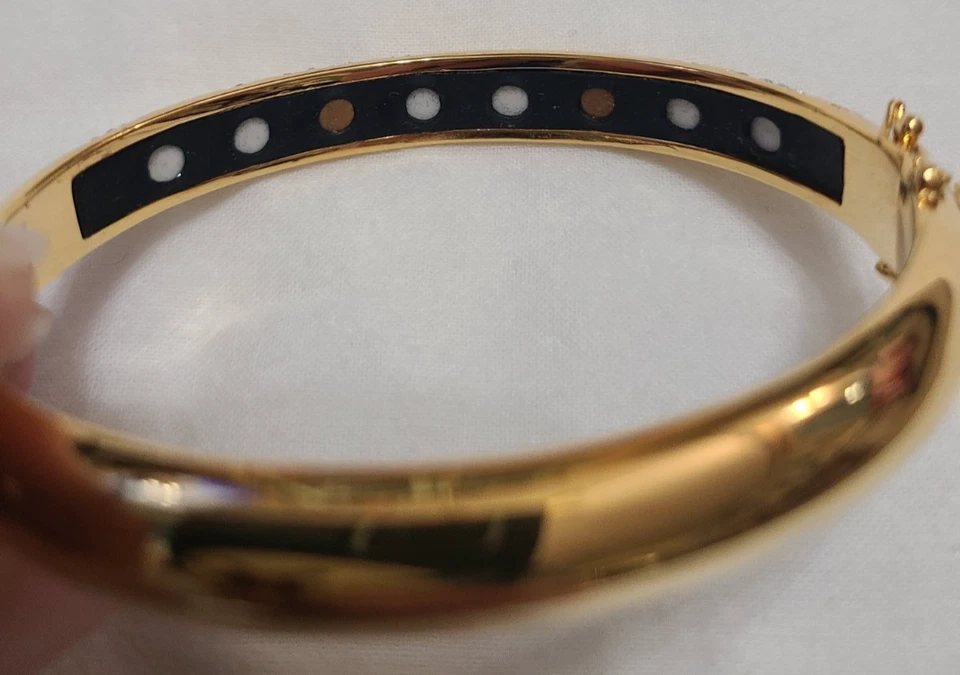 Nikken Bella Passione 24K Gold-Plated Magnetic Napoli Swirl Bracelet NWOT #1 - Image 3 of 4