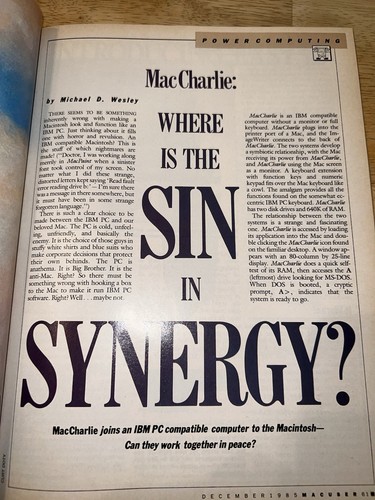 December 1985 Apple MacUser Magazine Mac Gets Down to Business 128K 512K RARE! - Afbeelding 11 van 13