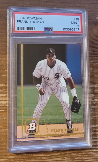 1994 Bowman #15 Frank Thomas Chicago White Sox PSA 9