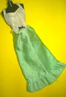 Vtg Barbie Superstar 70s BEST BUY Doll Clothes GREEN HALTER DRESS 1977 9620