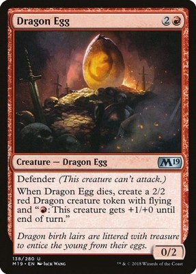 Dragon Egg #138 (LP) Core Set 2019 MTG