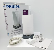 Philips Digital TV Antenna Indoor 15dB Amplified, Optimized for HDTV