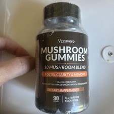 10 Mushroom Blend Gummies, Vegavero Brand, 90 Gummies, Exp 08/26