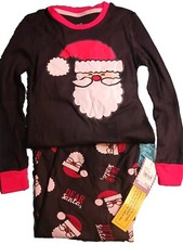 Kids Christmas SECRET SANTA Pajamas Set Size 8 NWT NEW