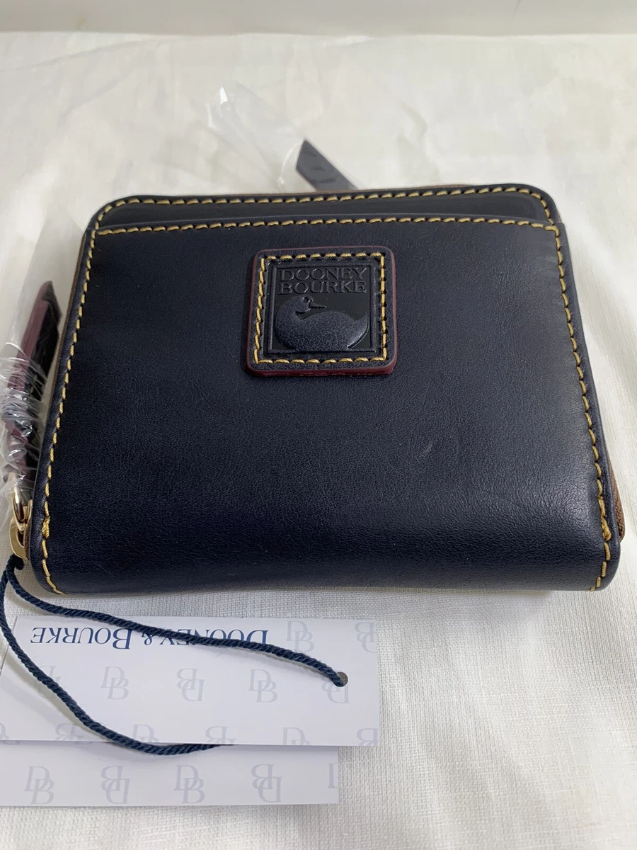 Dooney & Bourke Florentine Small Zip Around Wallet 💙Navy