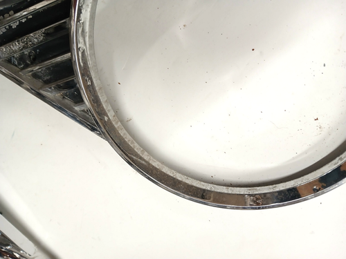 1959 Lincoln Premier or Capri Used Chrome Headlamp Headlight Door Bezels - Picture 6 of 6