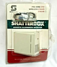 New Sentrol Shatterbox 5745-09 Wireless Acoustic Glass Break Window Detector 