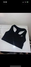 Gymshark Crop Top Black Size Xs