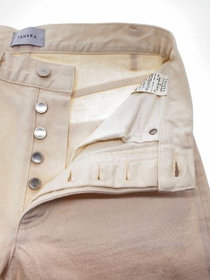 TANAKA STRAIGHT PANTS 28 COTTON White Used | eBay