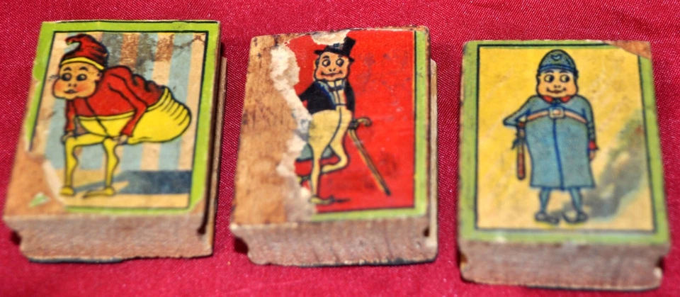 ANTIGUO 1895 #3 JUEGO COMPLETO DE 12 SELLOS DE FIGURAS BROWNIE PALMER COX, MANUALIDADES, EXHIBICIÓN Foto 3 de 4