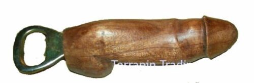 Abrebotellas Fábrica Justa De Madera Dura De 6'' Con Forma De Pene i56