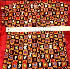 HALLOWEEN SCARY SCRUBS NURSE VET MEDICAL SCRUB TOP SHIRT BLOUSE 48 INCH CHEST