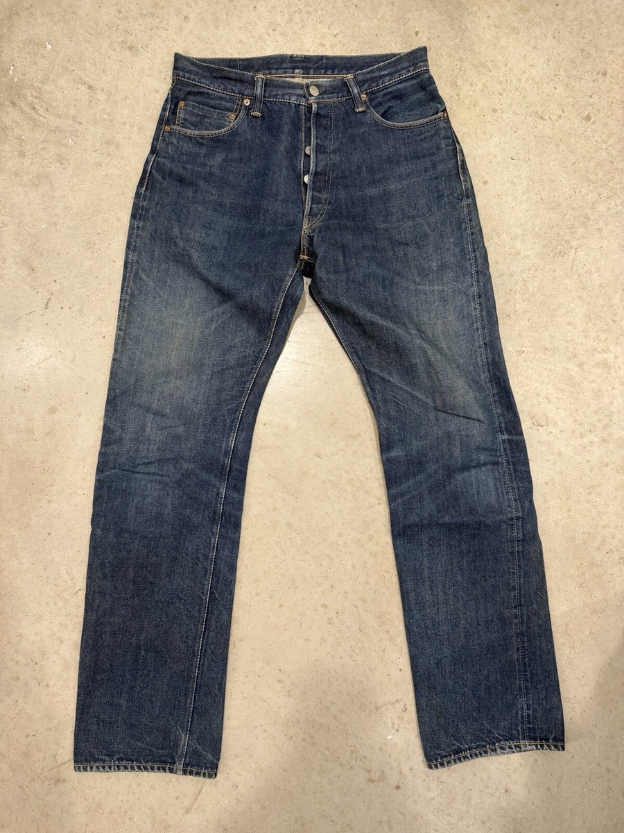 THE FLAT HEAD 1005XX 32X34 JEANS JAPAN SELVEDGE REPRO RARE LEVIS