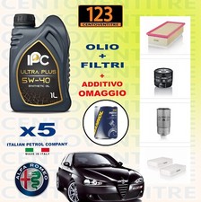KIT TAGLIANDO ALFA 147 1.9 JTD  103 kw 140 cv - 5 LT OLIO 5W40 + 4 FILTRI