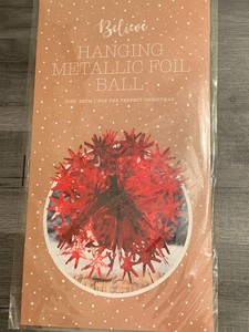 Large Red Foil Christmas Xmas Festive Hanging Ceiling Home Party