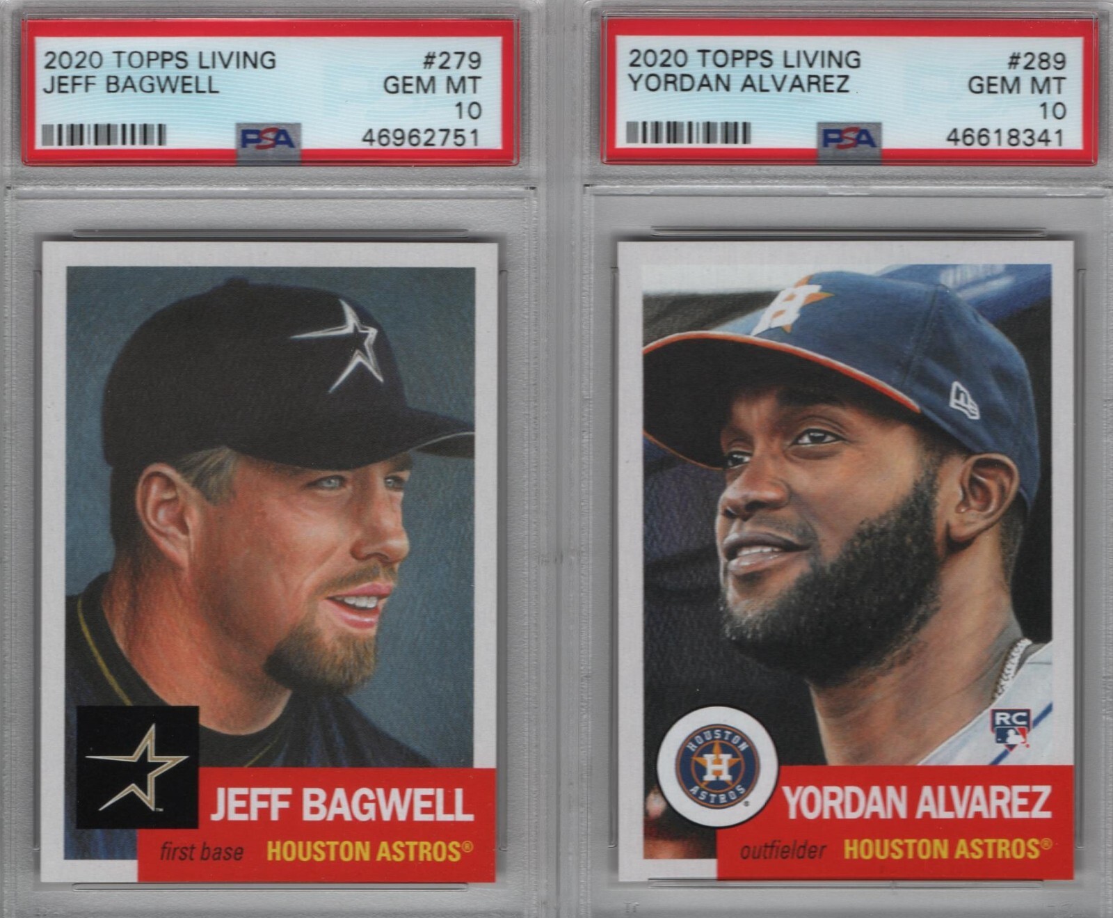 Houston Astros Topps Living 25 Different Near Complete Set All PSA 10 Altuve view 4