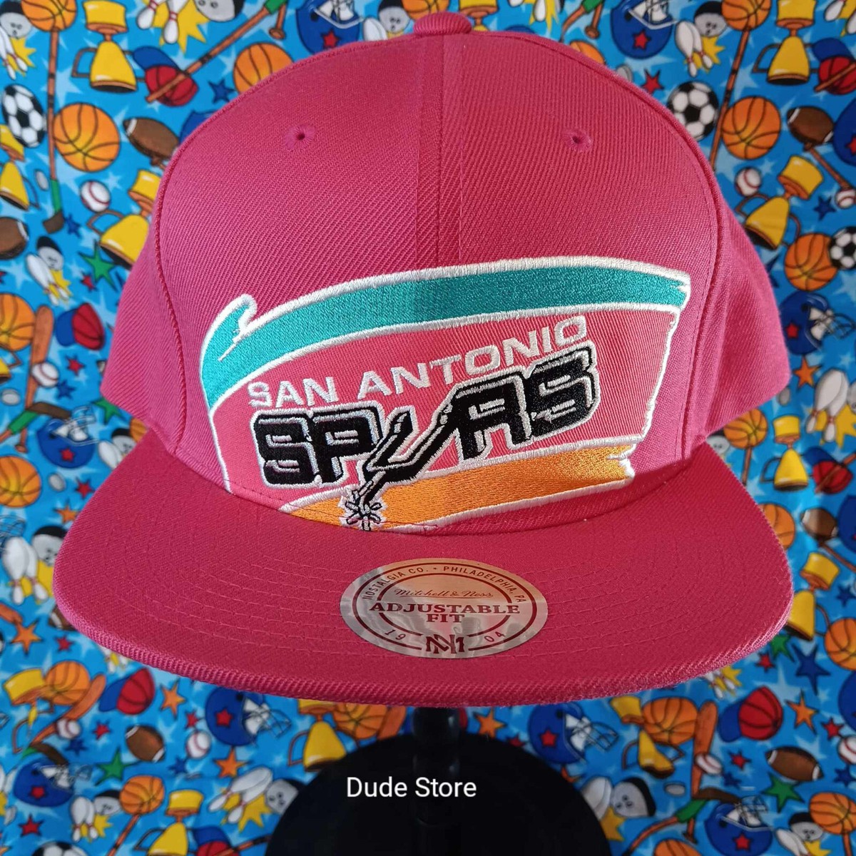 San Antonio Spurs Unisex Pink Adjustable Cap Ness