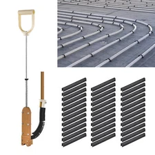 PEX Pipe Stapler with 1980 Pcs Foamboard Pex Foam Stapler Kit