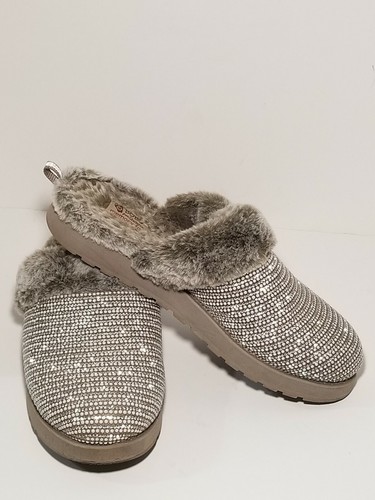 Bobs Skechers Grey memory foam Sparkle 